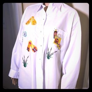 Mili Designs NWOT Hard to Find Beach ButtonUp, S